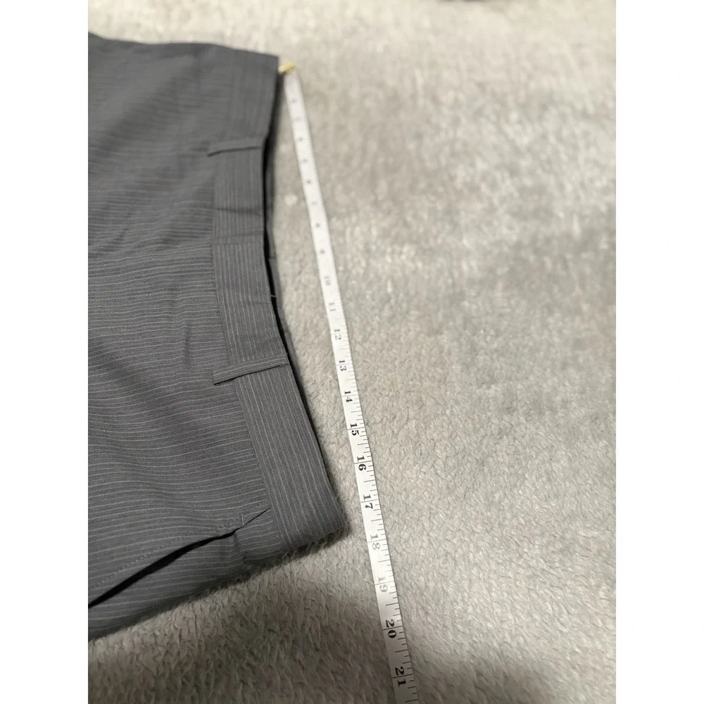 Banana‎ Republic Modern Fit Men's Gray Striped Wool Dress Pants 36x32 Trousers